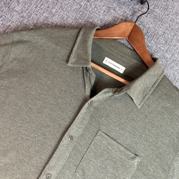 Lucky Brand Other - Mens Lucky Brand Henley Shirt | Size XXL | Olive Green Long Sleeve